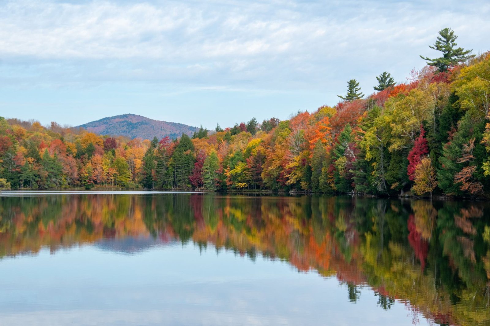 Autumn foliage on a Vermont lake, Vermont commercial property insurance