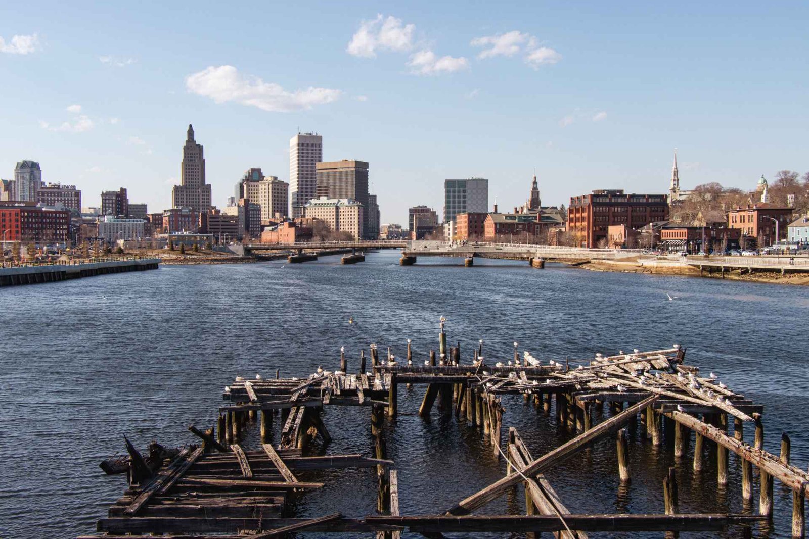 Providence skyline on the Providence River, Rhode Island commercial property insurance