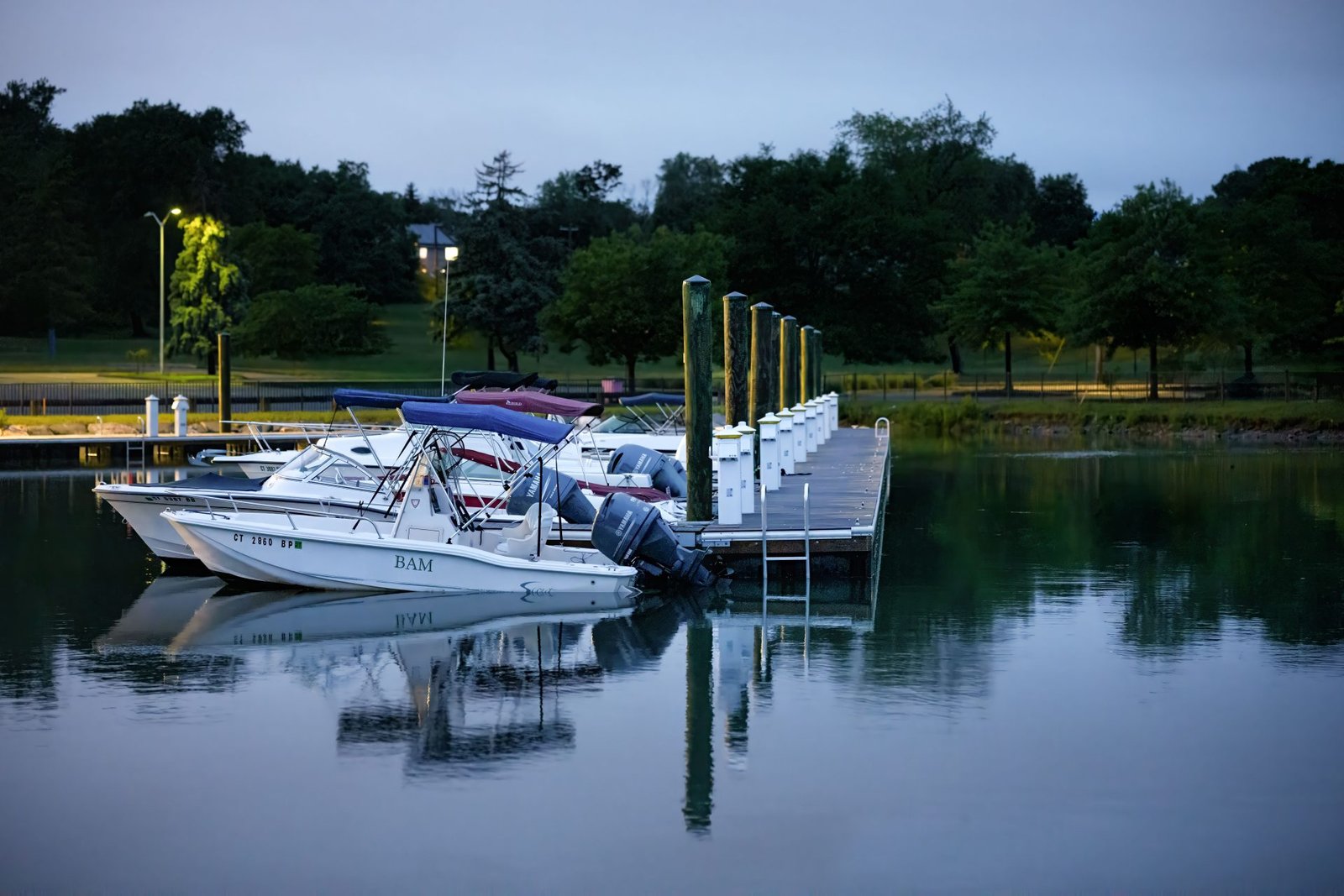 Stamford harbor at twilight, Connecticut commercial property insurance