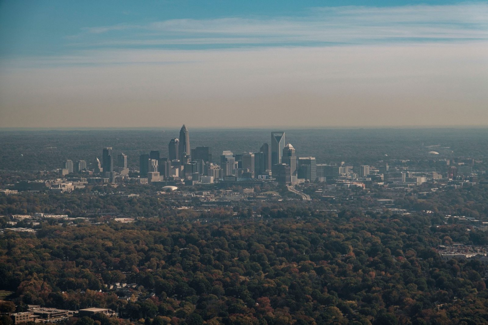 Uptown Charlotte skyline, North Carolina commercial property insurance